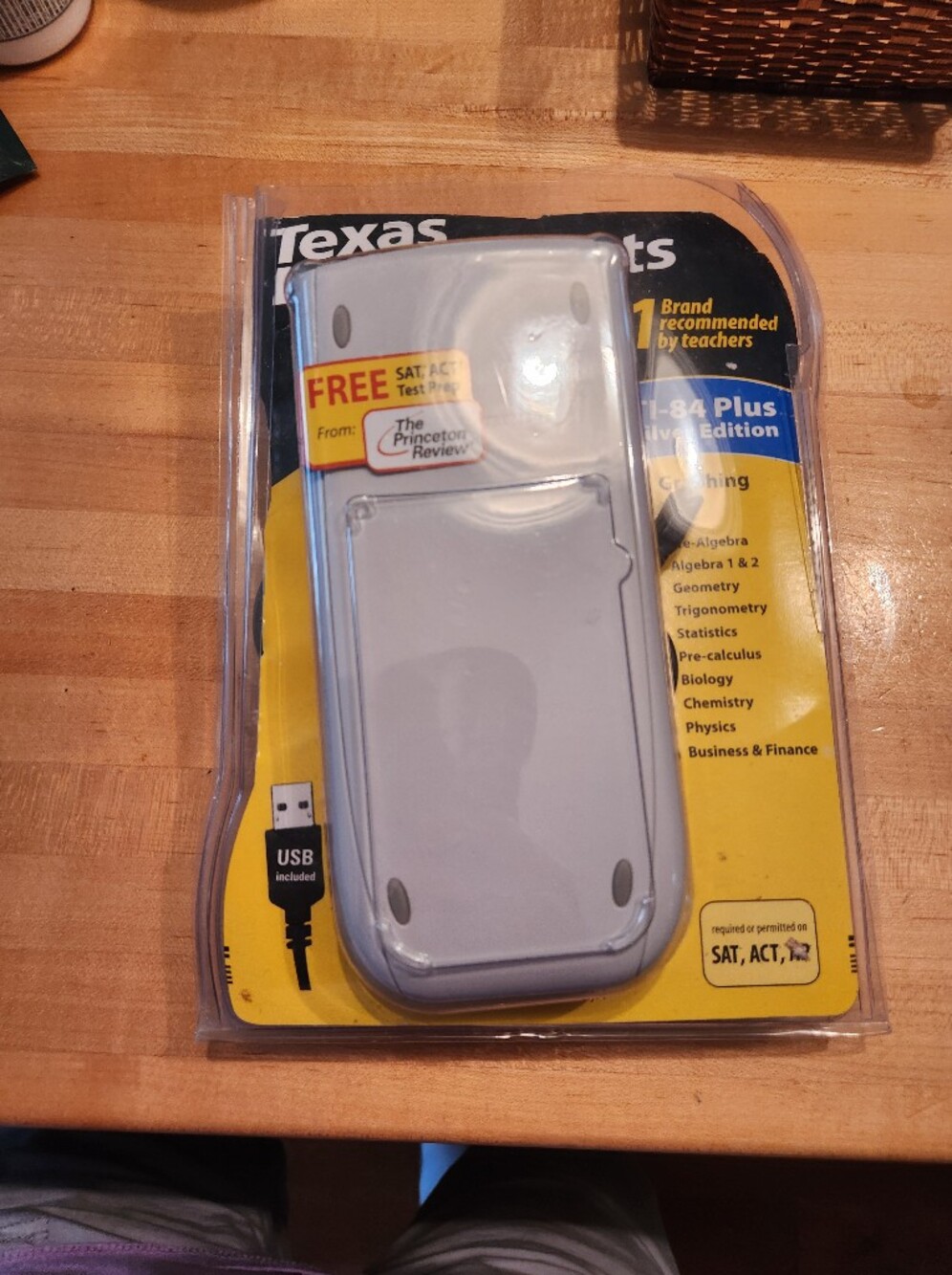 Texas Instruments Gray Graphing Calculator TI-84 Plus CE in Retail Packaging